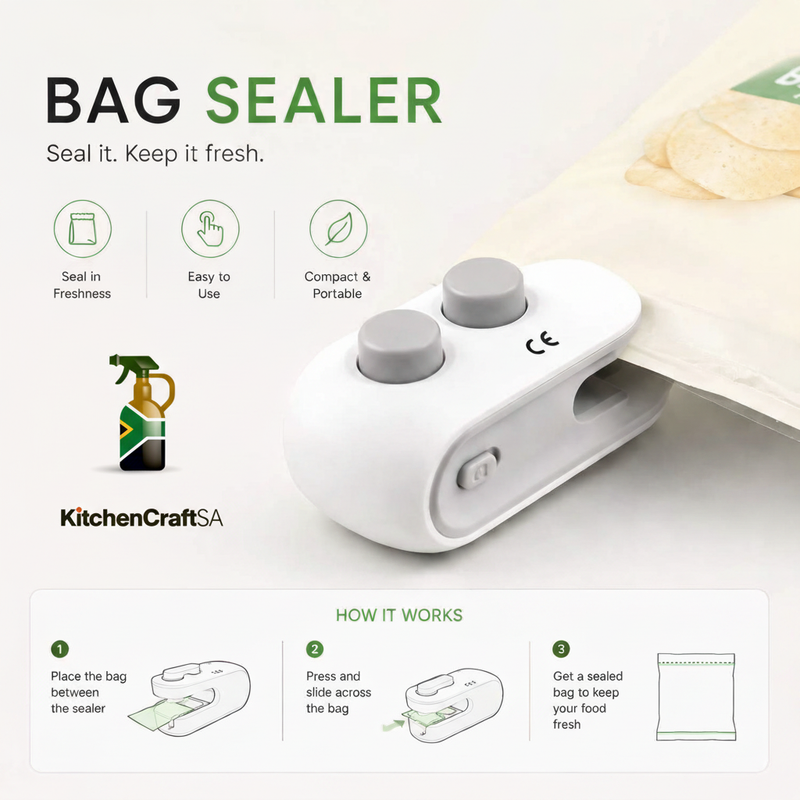 Bag Sealer with KitchenCraft SA Logo in Open Space